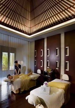 Private infinity plunge pool at The Ritz-Carlton Sanya Yalong Bay villa surrounded by lush tropical gardens.