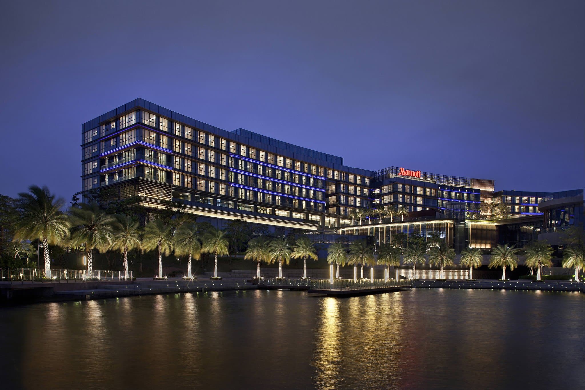 Marriott Executive Apartments Oct Harbour Shenzhen exterior with modern apartment-style design and upscale urban setting